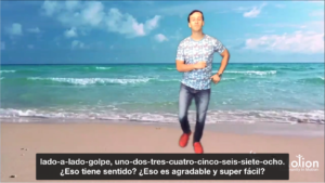 Bachata video with Spanish subtitle